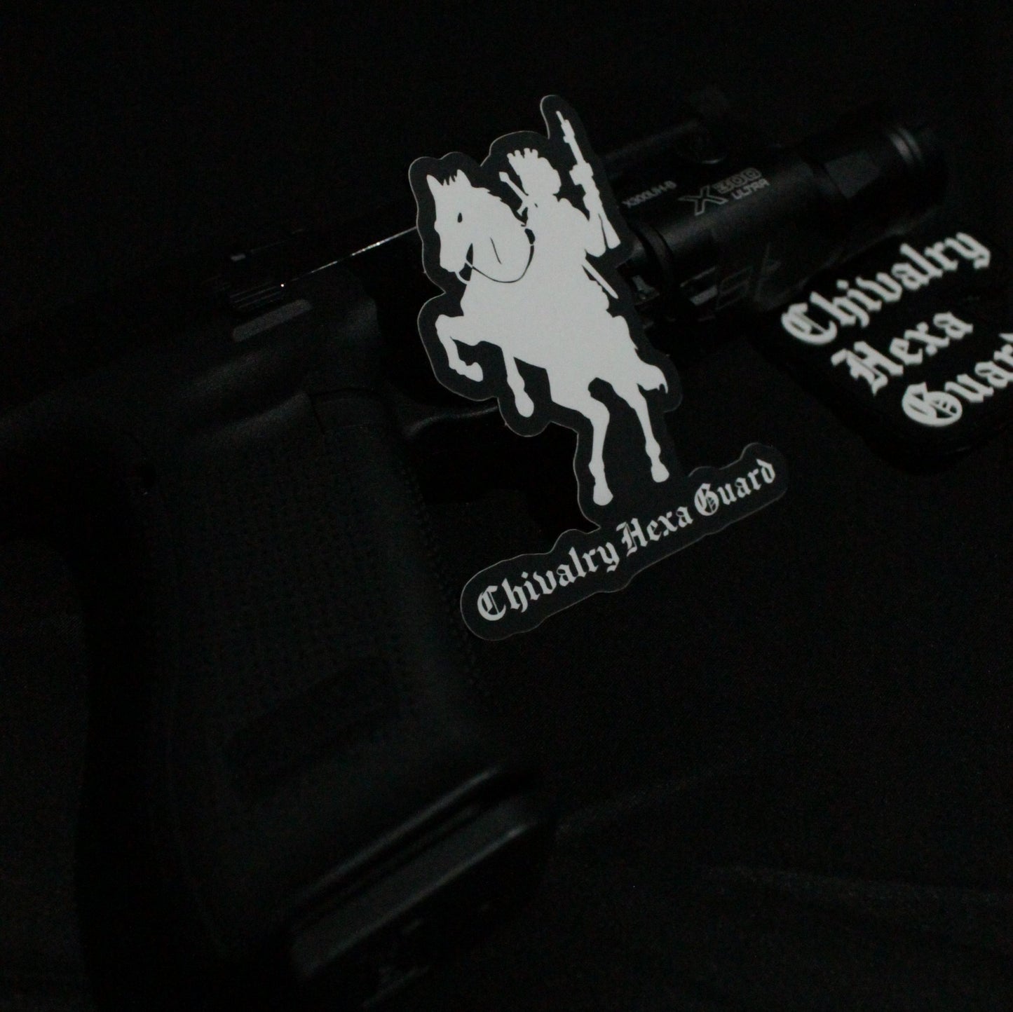 STICKER LOGO CHIVALRY HEXA GUARD