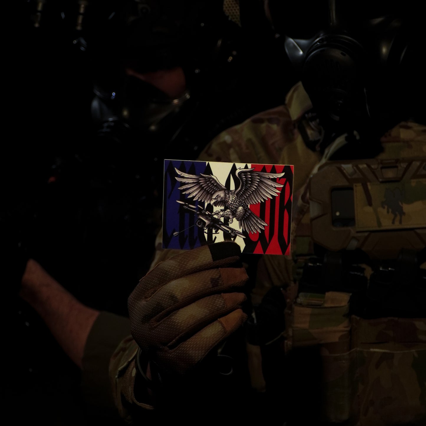 STICKER DRONE HUNTER PATRIOTE