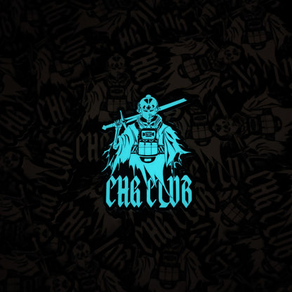 STICKER SKULL KNIGHT PHOSPHORESCENT