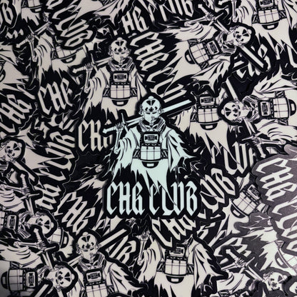 STICKER SKULL KNIGHT PHOSPHORESCENT