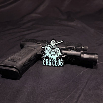 STICKER SKULL KNIGHT PHOSPHORESCENT