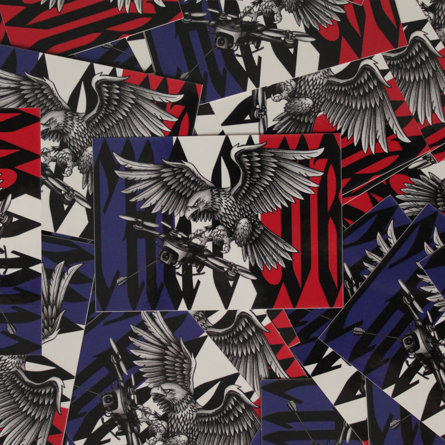 STICKER DRONE HUNTER PATRIOTE