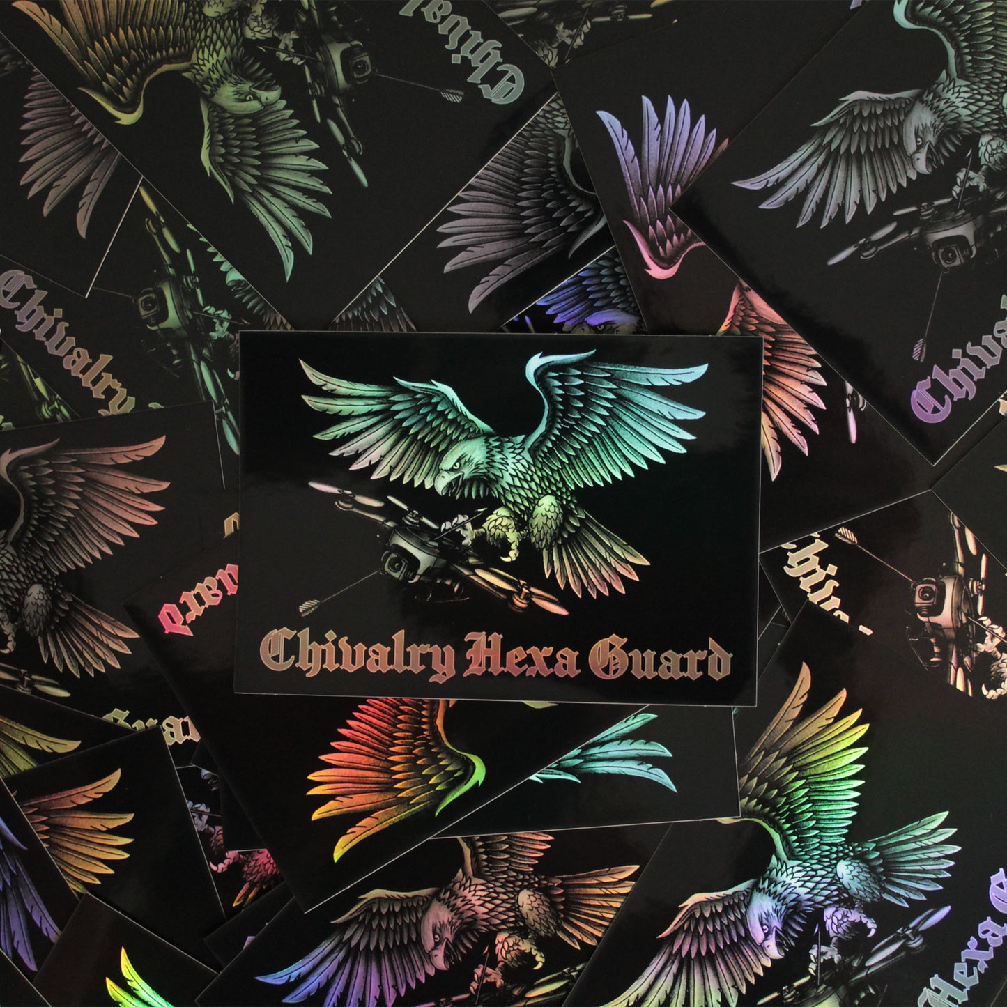 STICKER DRONE HUNTER – HOLOGRAPHIC EDITION