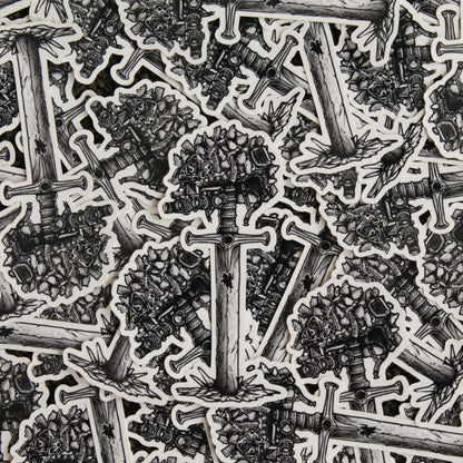 STICKER DAMOCLES BRAIN BUCKET