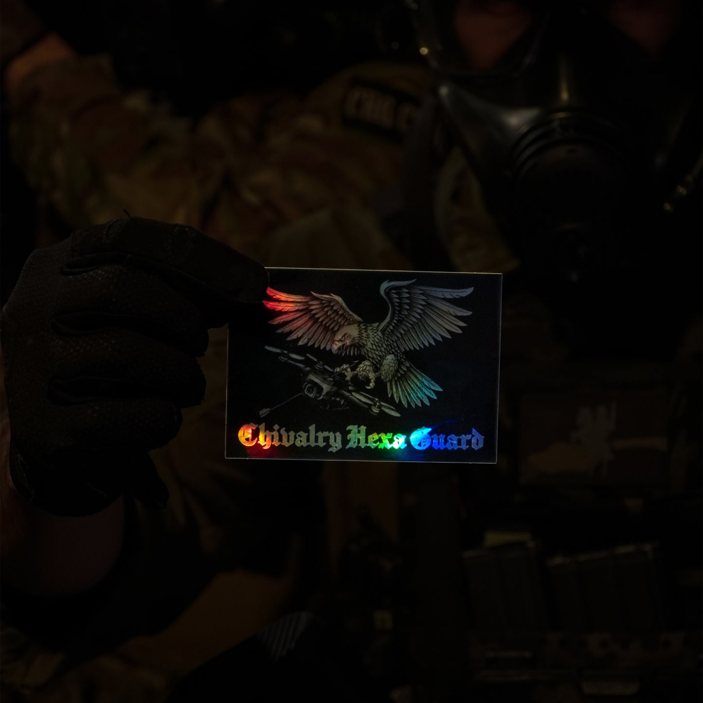 STICKER DRONE HUNTER – HOLOGRAPHIC EDITION